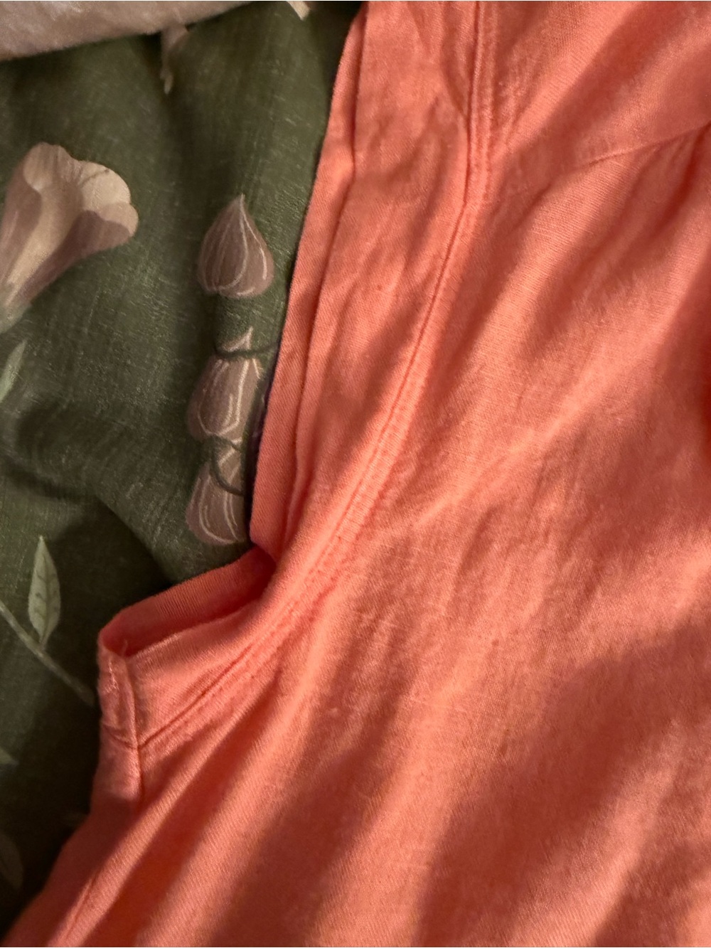 Splendid Coral Notch-Neck Cap Sleeve Blouse - Picture 5 of 8